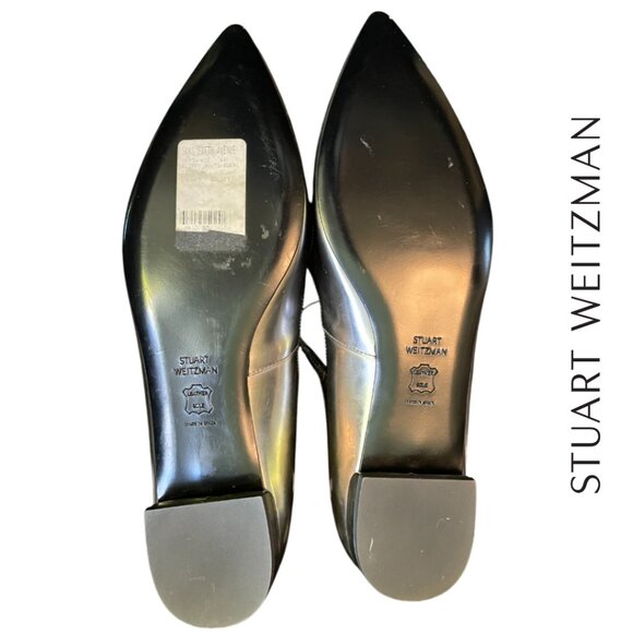 Stuart Weitzman | Flippy Pewter Mary Jane Flats, size 9M - Picture 4 of 6